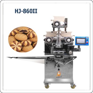 Automatic filled striped cookies making machine